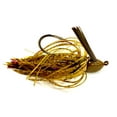 thumbnail image 4 of Chompers Skirted Brush Jig 3/8 oz - 2 Pack, Green Pumpkin/Purple Flash, SBJ38-20, 4 of 8