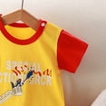 thumbnail image 7 of Kogui Cute Newborn Romper for Boys Baby Boy Baseball Jumpsuit Striped Raglan Sleeve V Neck Baseball Romper Newborn Infant Boy Summer Outfit 0 3 6 9 12 18 24 Months (Red,0-3 Months), 7 of 7