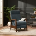thumbnail image 5 of MODERNLUXE Wood Hand Manual Recliner Sofa 23.75'' Wide,Contemporary Fabric Wood Manual Recliner Chair, 5 of 17