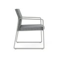 thumbnail image 4 of Fauteuil d'Invité pour Réception et Salle d'Attente en Soins de Santé Gansett / Acier Argenté / Gris, 4 of 5