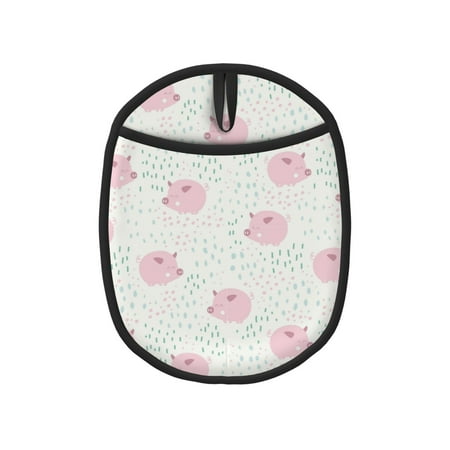 

Tebeau Cute Pigs Print Silicone Pot Holders Multi-Purpose Hot Pads for Kitchen Trivets Potholders Oven Mitts for Baking Cooking Hot Dishes Pans Heat Resistant