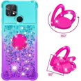 thumbnail image 3 of Slim Fit Phone Case for Xiaomi Poco C40, Bling Shiny Quicksand Effect TPU Bumper Case with Four Corners Heavy Protection Anti-Fall Cover for Xiaomi Poco C40,Pink Purple, 3 of 15