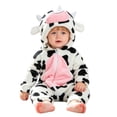 thumbnail image 3 of Animal Hooded Romper Toddler Baby Halloween Outfit Long Sleeve Hooded Jumpsuit Infant Boys Girls Cute Autumn Winter Clothes, 3 of 5