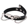 thumbnail image 4 of Trendy Punk Spike Rivet Leather Women Choker Bell Pentagram Harajuku Collar Necklaces Handmade Boho Gothic Girl Collier Jewelry, 4 of 5