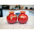 thumbnail image 2 of Hand Painted Ceramic Pomegranate Salt and Pepper Shakers Gift Set, 2 of 3