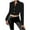 Black1, variant on Women Crop Jackets Suit Long Sleeve Open Front Short Coats Button down Formal Dressy Blazer