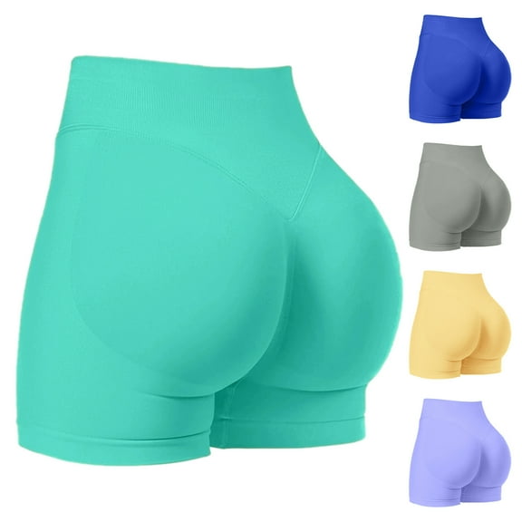 ZZwxWA Womens Shorts Impact Gym Shorts Workout Shorts Scrunch Butt Lifting Seamless Booty Shorts Yoga Shorts Biker Shorts