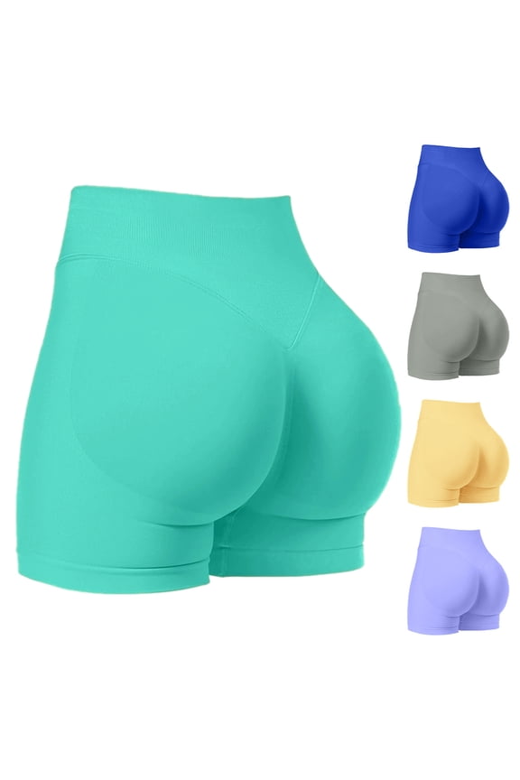 Womens Butt Lifting Yoga Shorts Slim Fit Skinny Leggings Running Jogging Yoga Dance Workout Leggings Tummy Control Tight Shorts