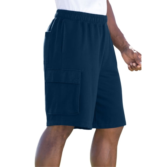 KingSize Men's Big & Tall 10" Fleece Cargo Shorts