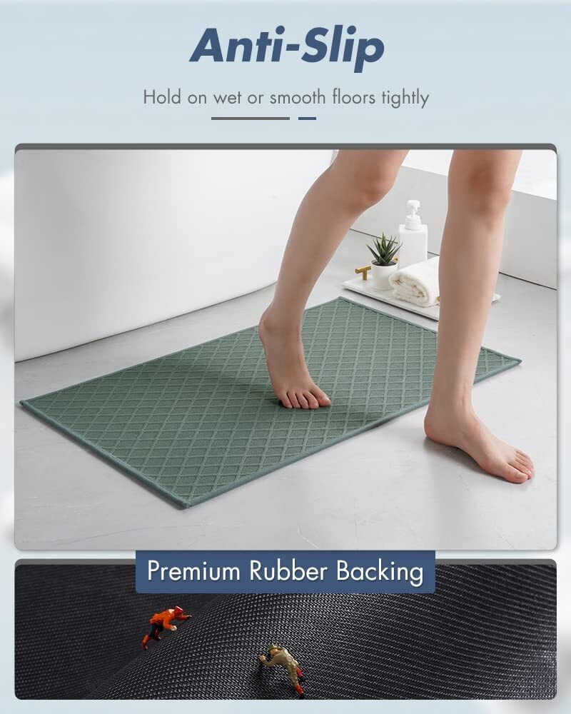 green and white plastic mat Bath Anti Slip Mat(4775), For Bathroom,  Packaging Type: Box
