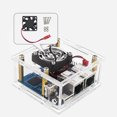 thumbnail image 4 of Acrylic Case Motherboard Shell With Fan Heat Sink For Orange Pi R1 Plus LTS TAPDRA Spare Part, 4 of 4