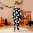 thumbnail image 2 of Baby Halloween Pajamas Toddler Pajamas Boys Girls Baby Pjs Sets Kids 2pcs Long-Sleeve Snug fit Sleepwear Size 6-7 Years,Black, 2 of 9