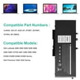 thumbnail image 3 of 68WH GJKNX Battery Replacement for Dell Latitude 5480 5580 5490 5491 5580 5590 5591 5280 5288 5488 5491 5495 E5480 E5580 E5490 E5590 Precision 3520 3530 Series GD1JP 0GD1JP DY9NT 5YHR4 451-BBZG, 3 of 7