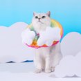 thumbnail image 2 of Collier Cône pour Chien Doux Mignon Coloré Arc-en-Ciel Collier de Récupération pour Chat Collier Électronique pour Chaton, 2 of 10
