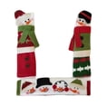 thumbnail image 1 of Yuarrent Manija de puerta de Navidad, 3 uds., mangas con patrón de muñeco de nieve navideño, fundas protectoras lavables, accesorios para Kits de decoración para fiestas Tipo 1, 1 of 6