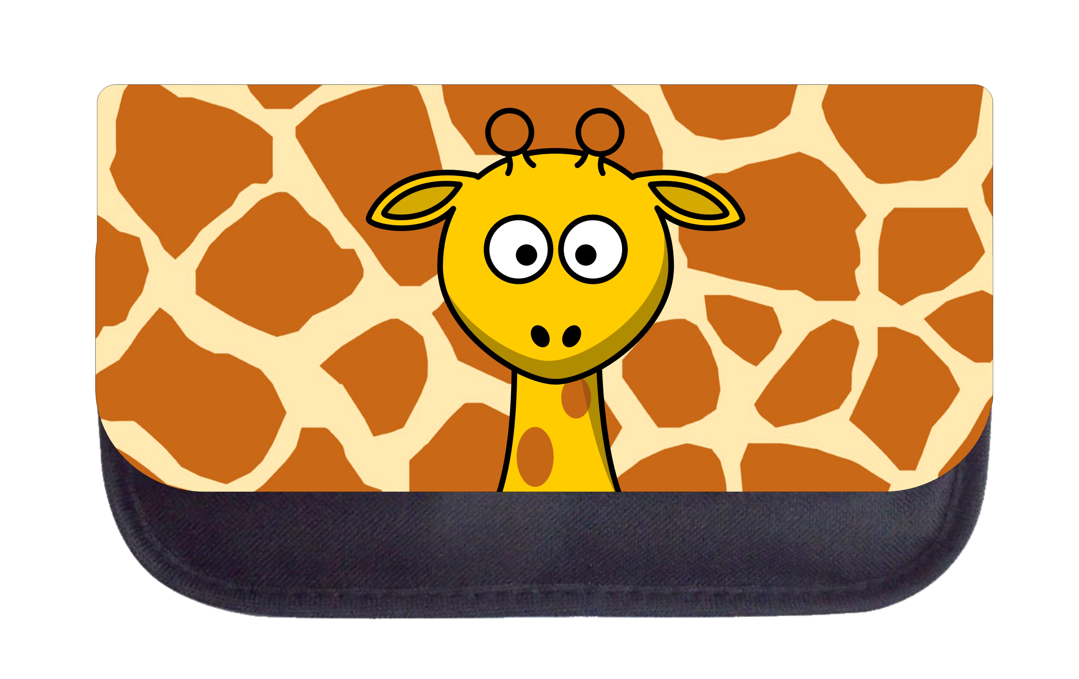 Pencil Bag Animal Giraffe on Print Pencil Pouch 2 Pocket Pencil Case