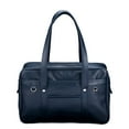 thumbnail image 1 of Minnieouse Bolso de hombro de PU informal japonés, uniforme de estudiante de secundaria, bolso para ordenador portátil, ligero y portátil Bolsas de mensajero y de hombro Azul oscuro, 1 of 6