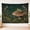 C, variant on XaaKee Tapestry Wall Hanging, Enchanted Woodland King Cottagecore Frog, High-Quality Polyester Wall Tapestry, 60x40Inch