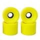 thumbnail image 1 of Juego de 4 ruedas de repuesto para patineta, duraderas, de poliuretano, 78 A, para longboard Amarillo, 1 of 3