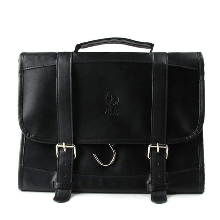 Zeus Genuine Leather Hanging Dopp Bag Organizer Men S Travel Toiletry