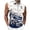 Navy, variant on Men Gradient Polo Shirt Slim Fit Sleeveless Golf Shirt Performance Casual T-Shirts Yellow M