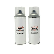 ABP Repair Paint 12 Oz Basecoat Color and 12 Oz Clearcoat (1K) Compatible With Blanc Glacier Renault Clio || Code: 369