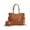 Bonita Cognac, variant on Merlina Women's Tote Bag & Wallet Vegan Leather Handbag 2pcs Set by Mia K - Red