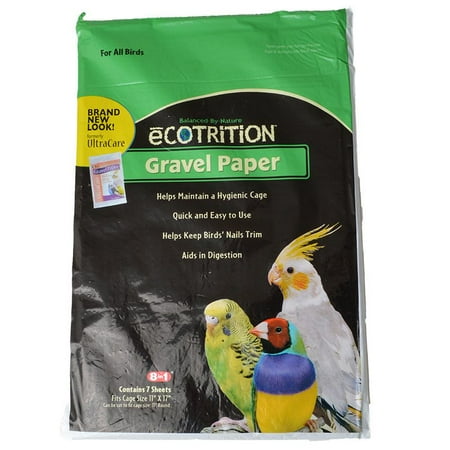 Ecotrition Gravel Paper for All Birds 10 Long x 17 Wide