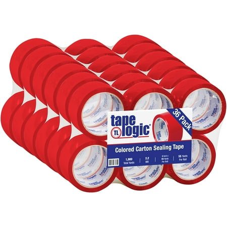 UPC: 0841436054690 | Tape Logic Carton Sealing Tape 2.2 Mil 2  x 55 yds. Red 36/Case T90122R