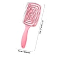 thumbnail image 3 of Cepillos de pelo curvados con ventilación para mujer. Cepillo desenredante antiencrespamiento para pelo largo, grueso y rizado. Cepillo desenredante de secado rápido para pelo mojado, 3 of 6