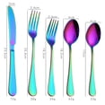 thumbnail image 4 of 5 Pcs Set, Upscale Dinnerware, Flatware, Cutlery Fork, Spoon and Teaspoon, Sturdy, Durables and Easy to Clean, Convenient for Daily Use(Black), 4 of 5