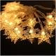 thumbnail image 5 of Luces de cortina, luces de cadena de cortina, luces de Navidad de copo de nieve LED de 3,5 M 96 LED 8 modos de iluminación, decoración de ventanas, Navidad, boda, cumpleaños, hogar, patio, blanco cálido esquí esquí Gafas de esquí, 5 of 5