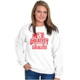 thumbnail image 3 of Number 1 Greatest Mom in the World Women Plus Size Crewneck Sweatshirt Brisco Brands 2X, 3 of 5