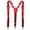 Z39Red, variant on Suspenders Sparkle Sequin Adjustable 3-Clip Y-Back Unisex Elastic Suspenders for Daily Wear & Themed Parties Black One Size