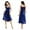 Dark Blue, variant on Women Long Slip Silk Midi Pajamas Dress Womens Halter V-Neck Nightwear Ingerie Sleepwear for Womens S-XXL