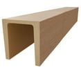 thumbnail image 3 of Ekena Millwork 5 1/2"W x 5 1/2"H x 120"L 3-Sided (U-Beam) Resawn Rip HeritageTimber Faux Wood Ceiling Beam, Vanilla Chai, 3 of 12