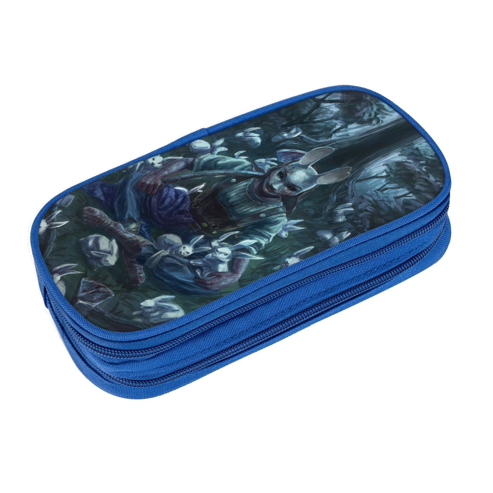 Dead By Daylight Dbd Pencil Case Large Capacity Pencil Pouch Pen Bag Office Stationery Organizer Travel Makeup Bag Blue
