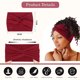 thumbnail image 4 of Paquete de 6 diademas anchas para mujer, turbante extragrande de 7'', diadema bohemia con nudo retorcido, accesorios para el cabello, 4 of 5