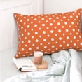 thumbnail image 4 of Balery Orange And White Polka Dot Funda de Cojín Estampada, Regalos para Mujeres, Regalos de Amor para Ella, Regalos para Novia o Esposa, Funda de Almohada-20"x30", 4 of 6
