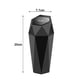 thumbnail image 2 of Caja de almacenamiento para automóvil con tapa, bote de basura para automóvil, diseño en forma de diamante, pequeño bote de basura portátil automático, fácil de limpiar, para el trabajo en el hogar, 2 of 5