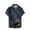 Blue-B, variant on Ecqkame Men's Hawaiian Tops Short Sleeve Tropical Floral Printed Shirts Button Down Holiday Vacation Beach Shirt Clothings Blue-C XXL