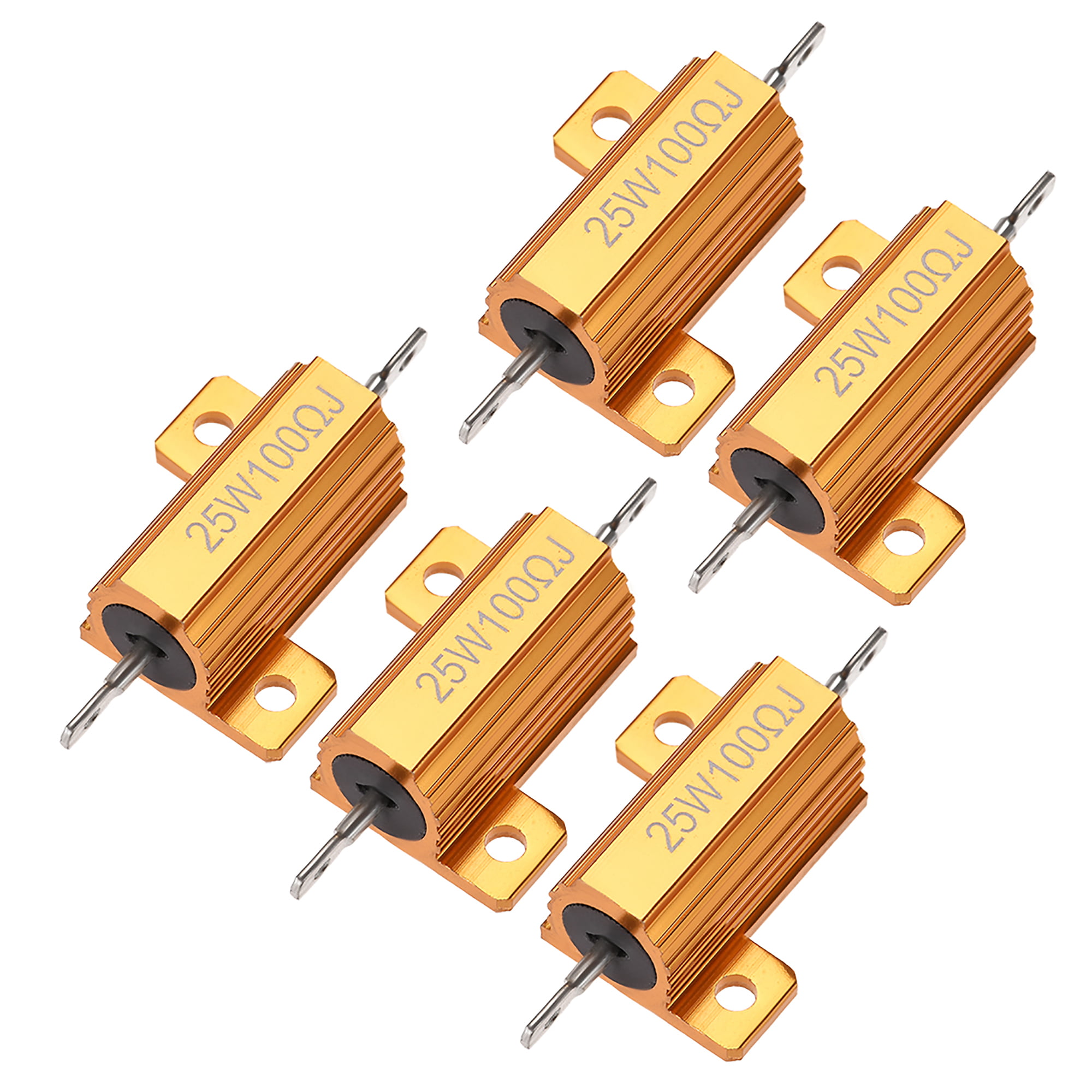 2 PCS 50 Watt 20 Ohm 5% Resistors Resistance Load Resistor Aluminum Chassis