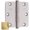 Lifetime PVD Satin Brass, variant on Baldwin 1435031I 0.25 in. Radius Corner Hinge, Non-Lacquered Brass