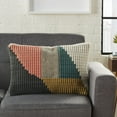 thumbnail image 3 of Multicolor Geometric Patch Throw Pillow, 3 of 5