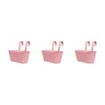 thumbnail image 3 of kurtrusly Hanging Flower Pot Ambiance In Balcony Different Rainbow Colors Fence Planters Pink 3Set, 3 of 6