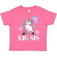 thumbnail image 3 of Inktastic Big Sis Unicorn Sister Announcement Girls Toddler T-Shirt, 3 of 5