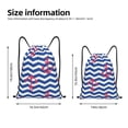 thumbnail image 2 of Sikiie Nautical Anchors Drawstring Backpack Drawstring Bags, Draw String Back Bag for Sports, Gym, Travel, Swimming, Beach-Small, 2 of 6