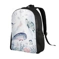 thumbnail image 2 of Cauagu Sea Animals Print Backpacks,Travel Daypack Casual Laptop Backpack Bookbag Fits 15 Inch Computer for Men Women, 2 of 8