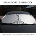 thumbnail image 3 of 150x70cm Car Auto Parabrisas Delantero Parasol Visor Lámina Plateada Reflector UV, 3 of 9
