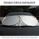 thumbnail image 3 of Parasol para Coche 150*70CM Parasol para Coche Recubierto Plata Parasol para Coche Doble Círculo, 3 of 9